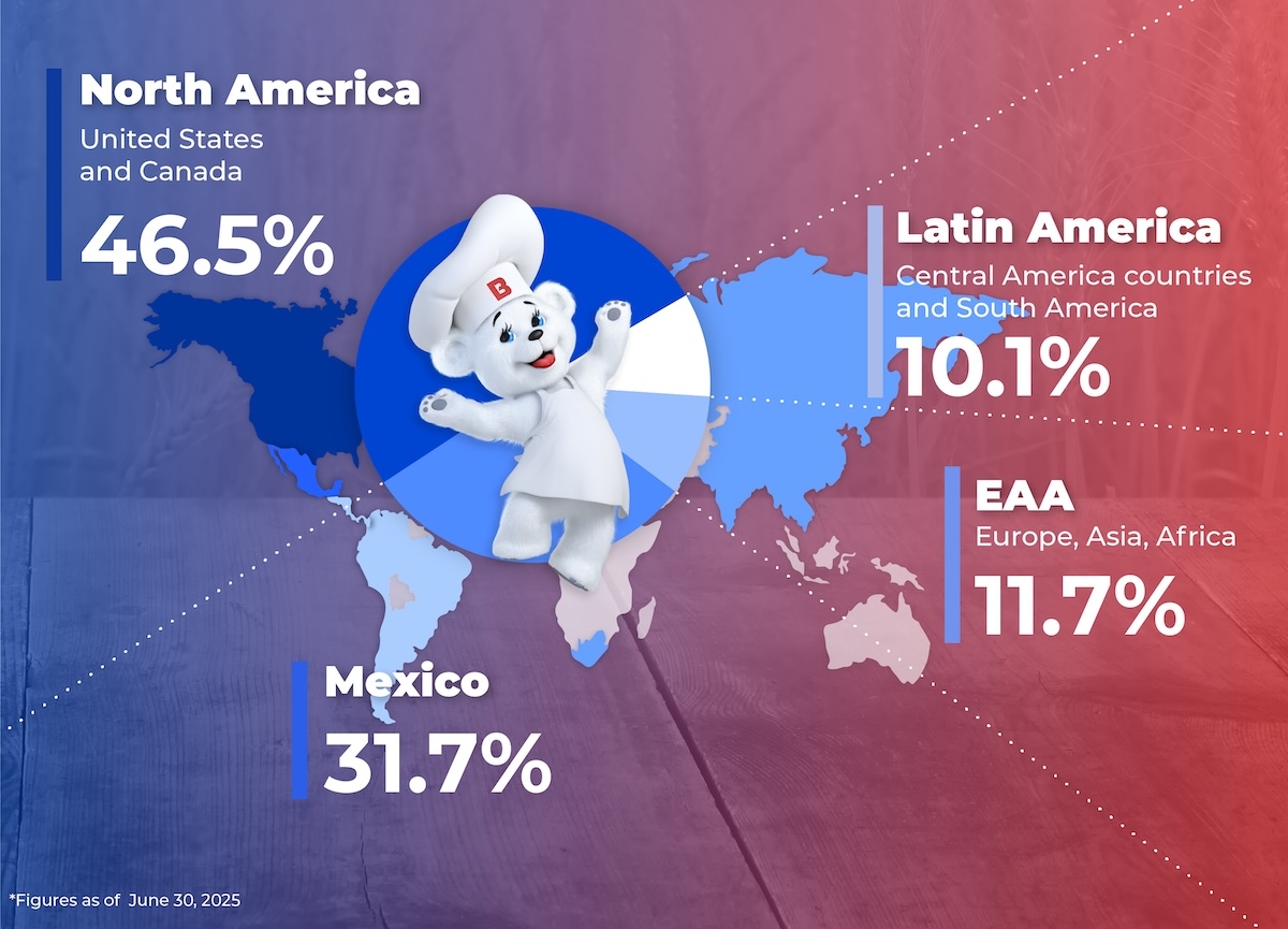Sales by geographic region