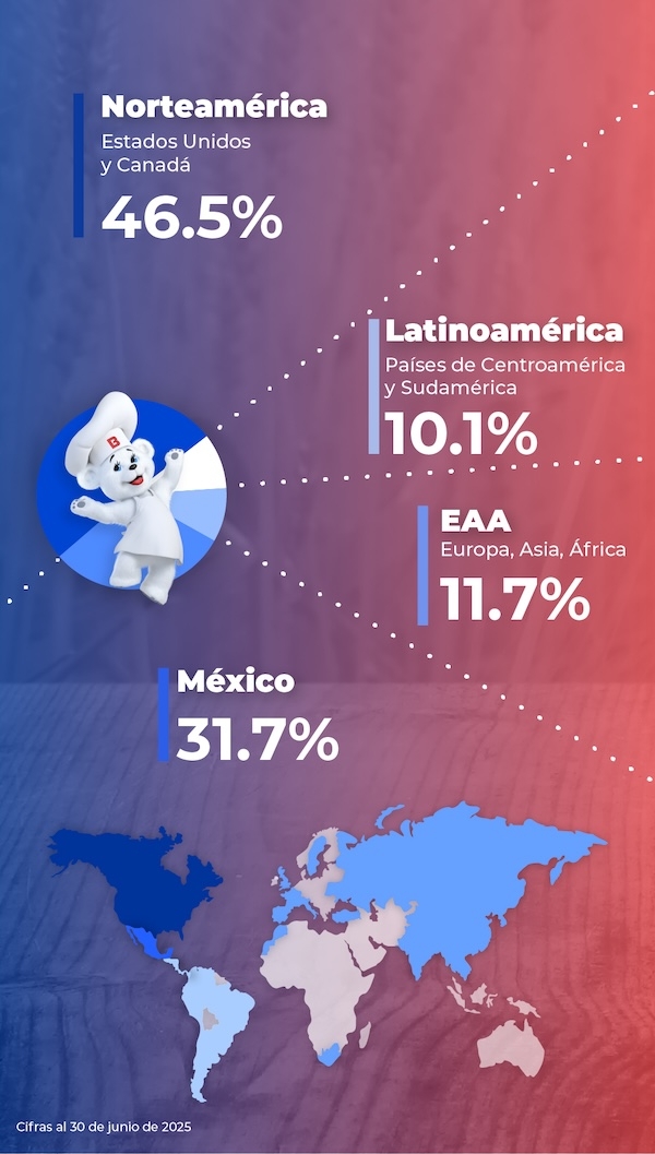 Ventas por región geográfica